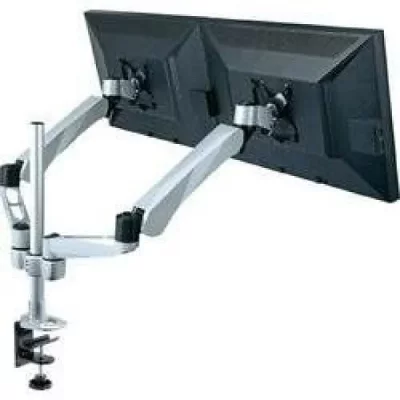 GENERIQUE Support de table pour &eacute;cran xergo 10 - 27 inclinable + pivotable, rotatif noir argent 986892-62