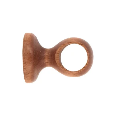Support de tringle, monobloc diam&egrave;tre 28mm merisier