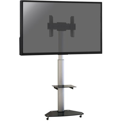 KIMEX Support mobile pour &eacute;cran tv 37''-75'' Hauteur 120-180cm - Noir