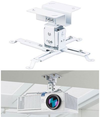 GENERIQUE Support mur / plafond universel pour vid&eacute;oprojecteur 15 cm