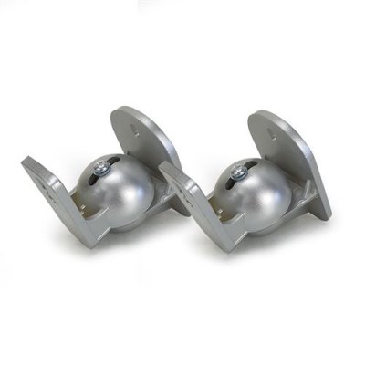 VELLEMAN Support mural gris pour enceinte - finition silver - Par 2 - r&eacute;glable en inclinaison