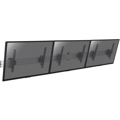 KIMEX Support mural menu board pour 3 &eacute;crans tv 50''-55'' - Noir