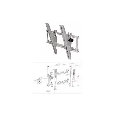 GENERIQUE Support mural plasma inclinable 45 kg reference : v22049