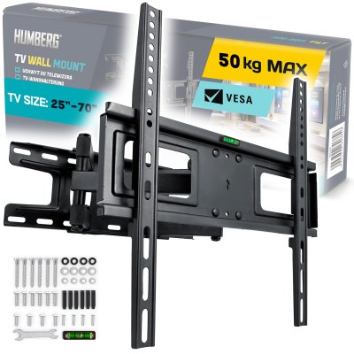 HUMBERG Support mural pour t&eacute;l&eacute;viseur 25-70 pouces  50 kg