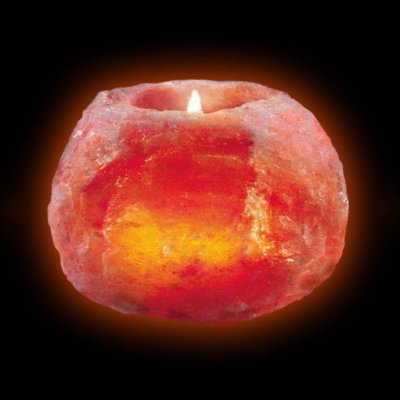 WAGNER LIFE Support photophore en cristal de sel moyen 700&nbsp;g