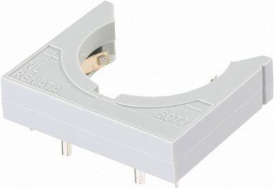 RENATA Support pile bouton CR 2450N, CR 2477N 701112 horizontal, montage THT