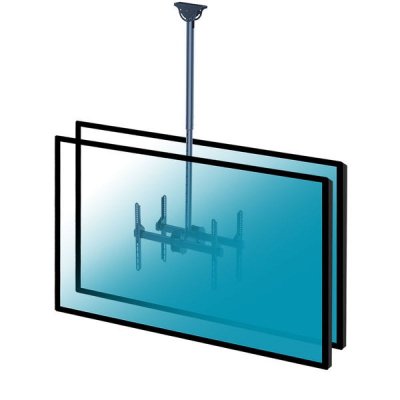 KIMEX Support plafond 2 tv 37&acute;&acute;-70&acute;&acute;, hauteur r&eacute;glable 106-156cm 014-4053