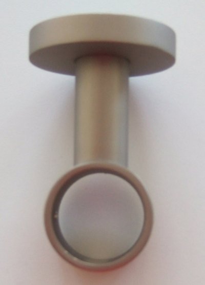 Support Plafond Nickel Matt diam 28mm - Nickel - 76 mm