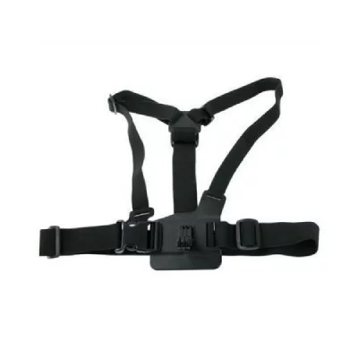 YONIS Support Poitrine Ventral Camera Embarquee Sportive Type Gopro Ajustable Noir