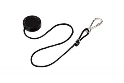 HAMA Support pour bouchon d'objectif, 10 cm, noir