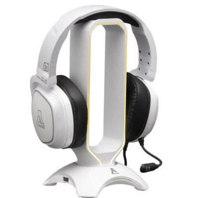 THE G LAB Support pour Casque/Micro-Casque - THE G-LAB - K-STAND RADO - RGB USB - Blanc 