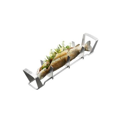  Support pour poisson BBQ Gefu Acier inoxydable Argent