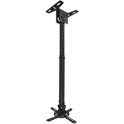 TOOQ Support pour projecteur de plafond jusqu'&agrave; 820mm noir