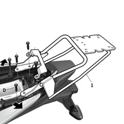 SHAD Support top case moto  Honda CB 300 F (11 &agrave; 17)