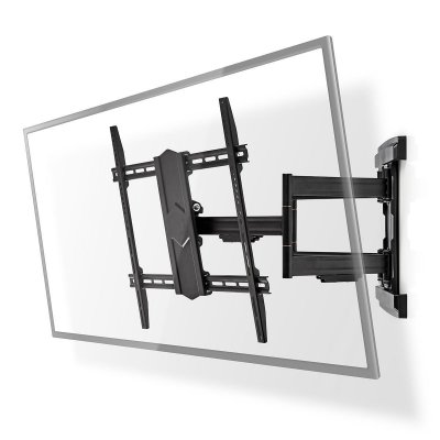 NEDIS Support tv mural inclinable pour t&eacute;l&eacute;viseur 43"" &agrave; 90"" poids max 70kg 6 pivots