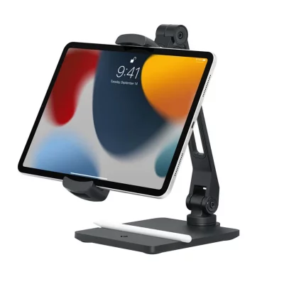 TWELVE SOUTH Support Universel Multi-angles HoverBar Duo (2&egrave;me G&eacute;n&eacute;ration) Noir