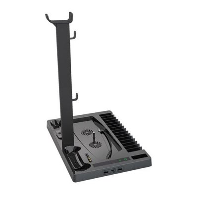  Support Vertical Avec Station De Chargement Pour Ps5 Noir MK64 