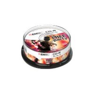 EMTEC Supports de stockage -  - Pack de 25 CD-R 700Mo 52x Cake Box 