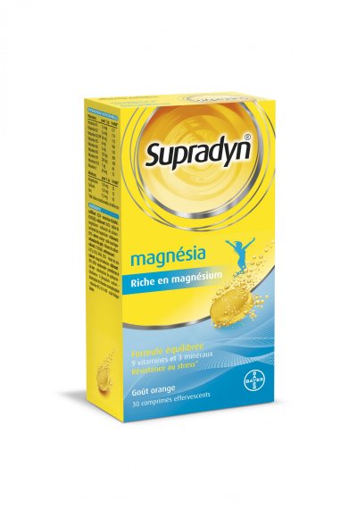 SUPRADYN  Magnesia Eff. 30 Comprim&eacute;s - Tube 30 Comprim&eacute;s Effervescents