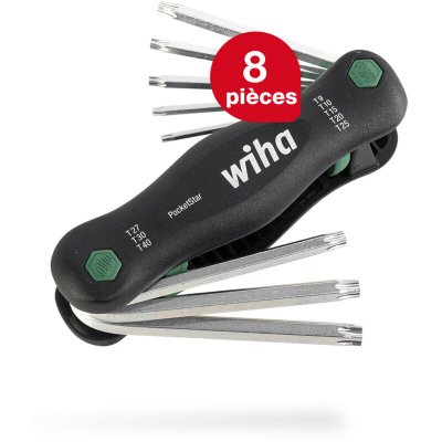 WIHA Sur monture PocketStar 8 cl&eacute;s Torx 910152025273040