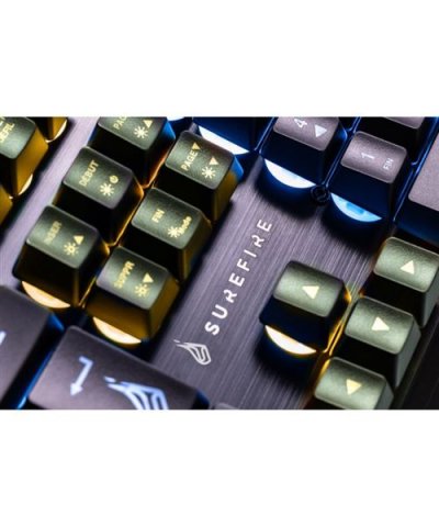 SUREFIRE  Kingpin X2 Multimedia Metal RGB Gaming Keyboard AZERTY French