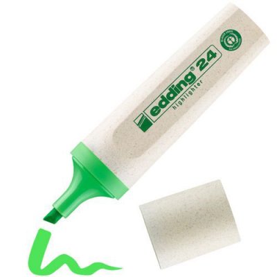 EDDING Surligneur E24 Ecoline Rechargeable - Vert - 