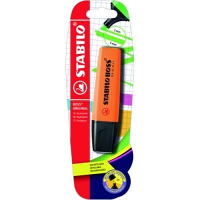 STABILO Surligneur  Boss Original Orange (Sous Blister) 25 Unit&eacute;(S)