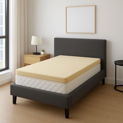 LITERIE JULIEN Surmatelas - Anonyme - Confort M&eacute;moire de Forme - 90x190 cm - D&eacute;houssable - Anallergique