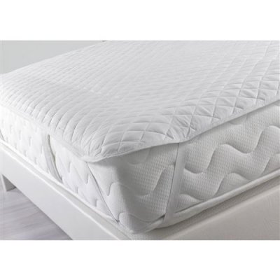 DOUCEUR D INTERIEUR Surmatelas avec &eacute;lastiques - Blanc - 90 x 190 cm