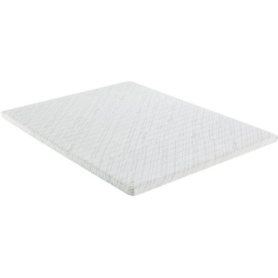 VENTE UNIQUE Surmatelas bambou et m&eacute;moire de forme - 140 x 190 cm - LUFFY de