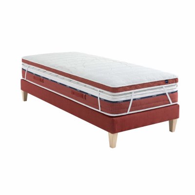 SOMEO Surmatelas latex pulse  S95 90x190 - Blanc