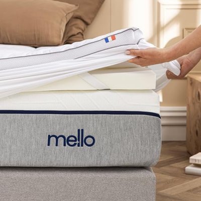 MELLO Surmatelas m&eacute;moire de forme 8cm 140x190cm