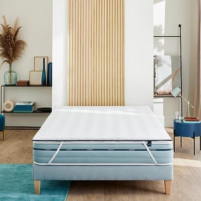 SOMEO Surmatelas mousse m&eacute;moire de forme 5 cm  S65 120x190 - Blanc