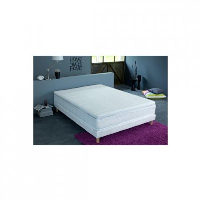SELENIA Surmatelas mousse m&eacute;moire de forme d&eacute;houssable & lavable 160x200