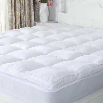 SAMPUR Surmatelas Plume 90x190 cm 100% Plumes Ep 7cm Accueil moelleux