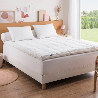 DUNLOPILLO Surmatelas premium naturel - 10% duvet - 160/200 - 