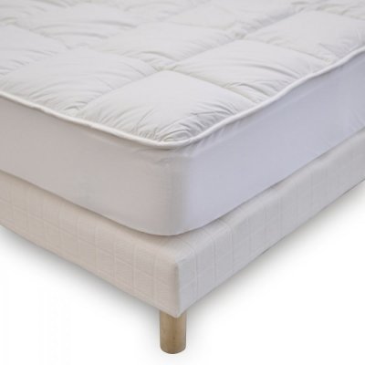 BLEU CALIN Surmatelas sensation duvet confort moelleux 160x200cm