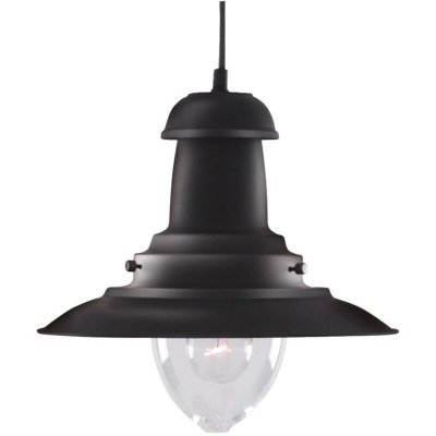 SEARCHLIGHT Suspension 1 ampoule Fisherman, en verre, noir 