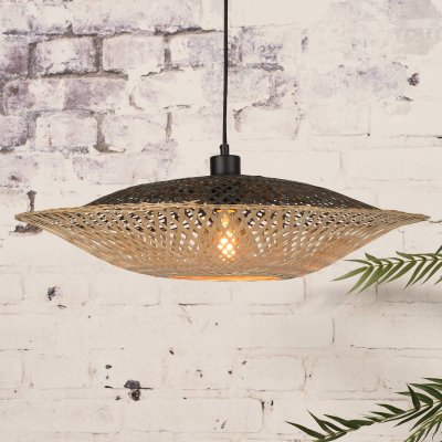 GOOD & MOJO Suspension 1x e27 bambou naturel  Kalimantan D.60 cm