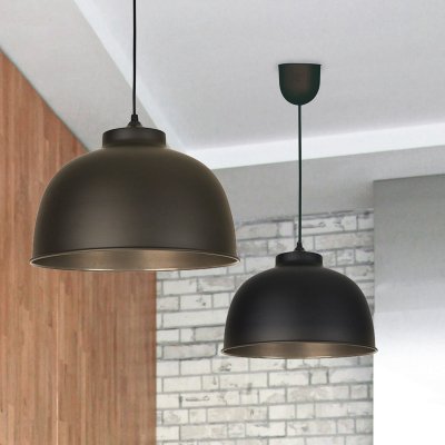 COREP Suspension 1x e27 m&eacute;tal noir mat  Little Dock D.31 cm
