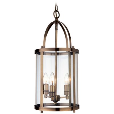 FIRSTLIGHT PRODUCTS Suspension 3 ampoules Imperial, laiton antique