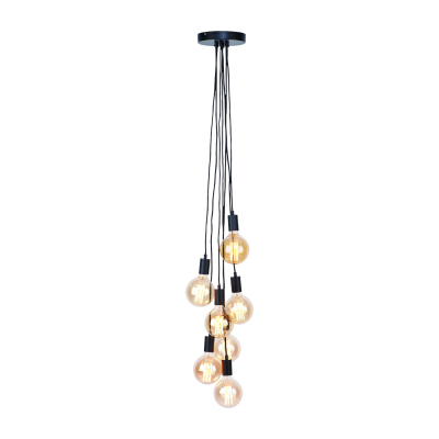 IT S ABOUT ROMI Suspension 7 Douilles Et R&eacute;glable OSLO Noir It's About Romi