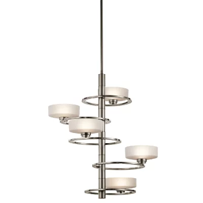 ELSTEAD LIGHTING Suspension Aleeka, &eacute;tain, 5 ampoules