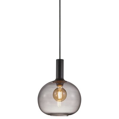NORDLUX Suspension Alton verre fum&eacute; &Oslash;25 cm Marron 