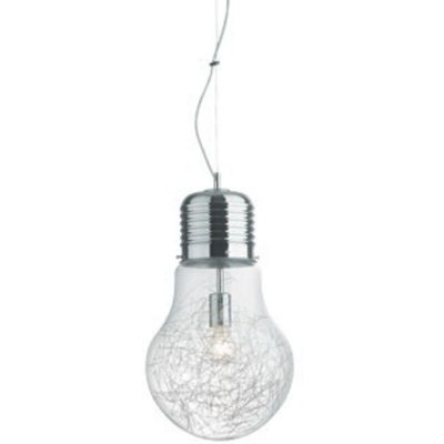 IDEAL LUX Suspension Aluminium luce max 1 ampoule en m&eacute;tal - Transparent