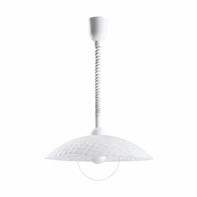 EGLO Suspension alvez &oslash; 42cm dimmable en blanc, clair