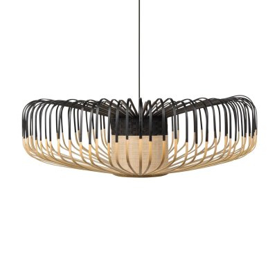 FORESTIER Suspension Bamboo Up XXL blanc bois naturel / &Oslash; 80 cm - 