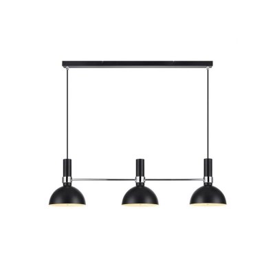 MARKSLOJD Suspension barre LARRY (3x60W) en m&eacute;tal noir finition chrome