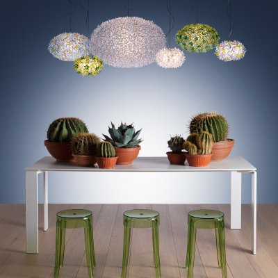 KARTELL Suspension Big Bloom plastique transparent / &Oslash; 80 cm - 
