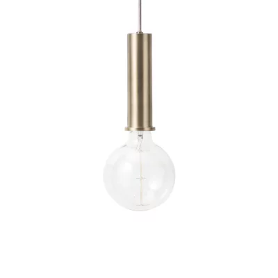 FERM LIVING Suspension blanche 34 cm socket high dor&eacute; Opal Collect - 
